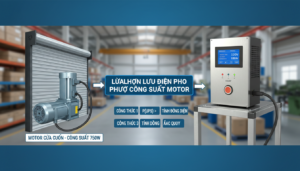 Cách lựa chọn lưu điện cửa cuốn phù hợp với công suất motor