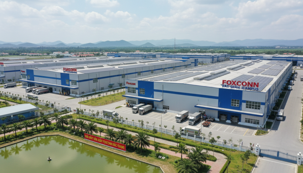 Nhà xưởng sản xuất Foxconn Bắc Giang