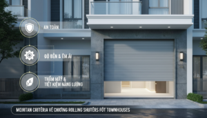 Những tiêu chí quan trọng khi lựa chọn cửa cuốn cho nhà phố