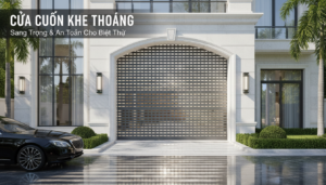 Tại sao cửa cuốn khe thoáng lại được ưa chuộng tại các biệt thự